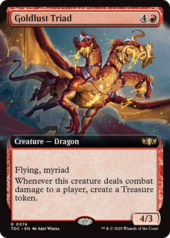 Goldlust Triad (Extended Art) [Tarkir: Dragonstorm Commander]-1