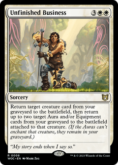 Unfinished Business (WOC-008) - Wilds of Eldraine Commander-1