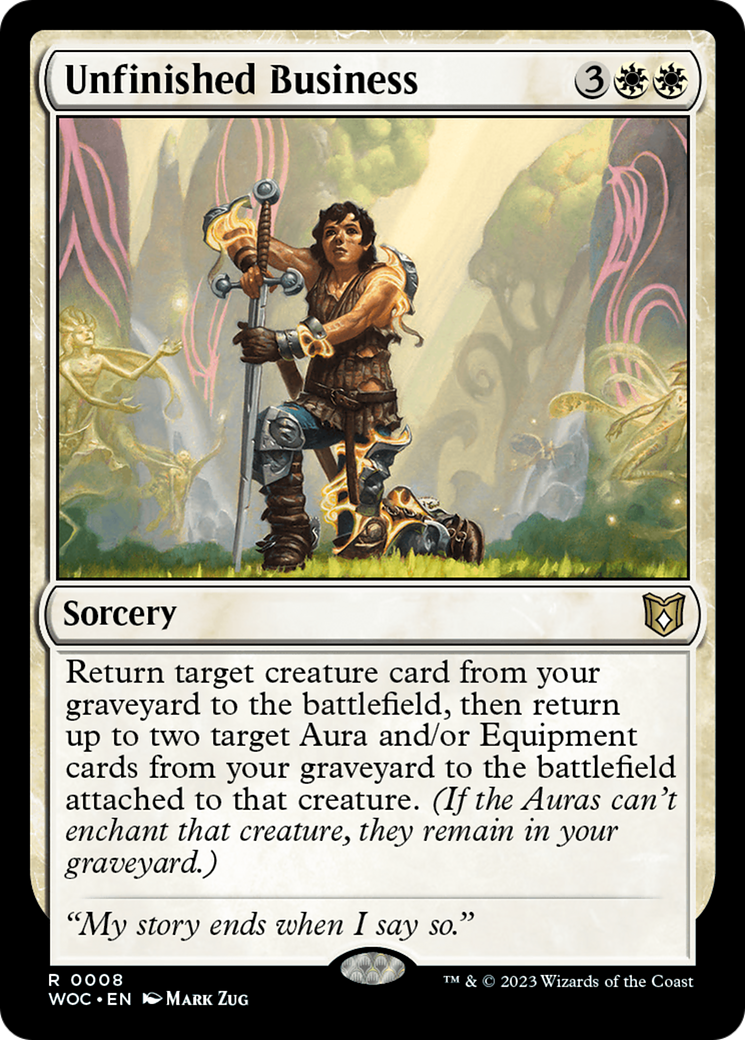 Unfinished Business (WOC-008) - Wilds of Eldraine Commander-1