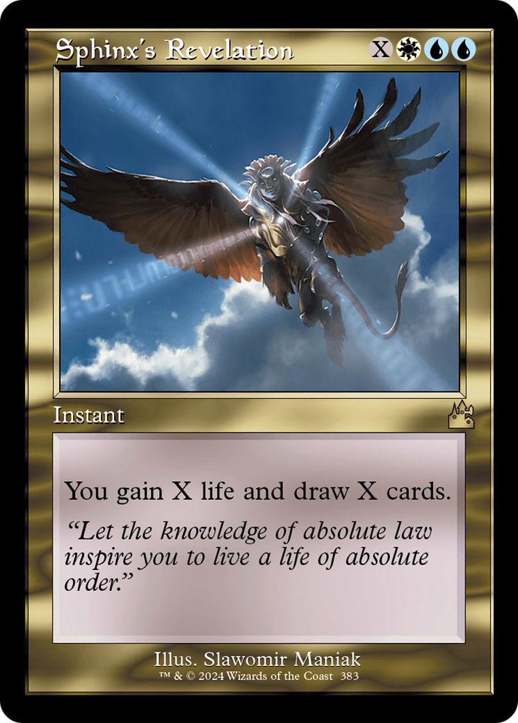 Sphinx's Revelation (Retro Frame) [Ravnica Remastered]-1
