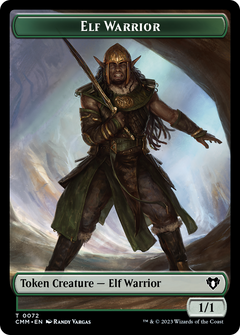 Elf Warrior // Cleric Double-Sided Token [Commander Masters Tokens]-1
