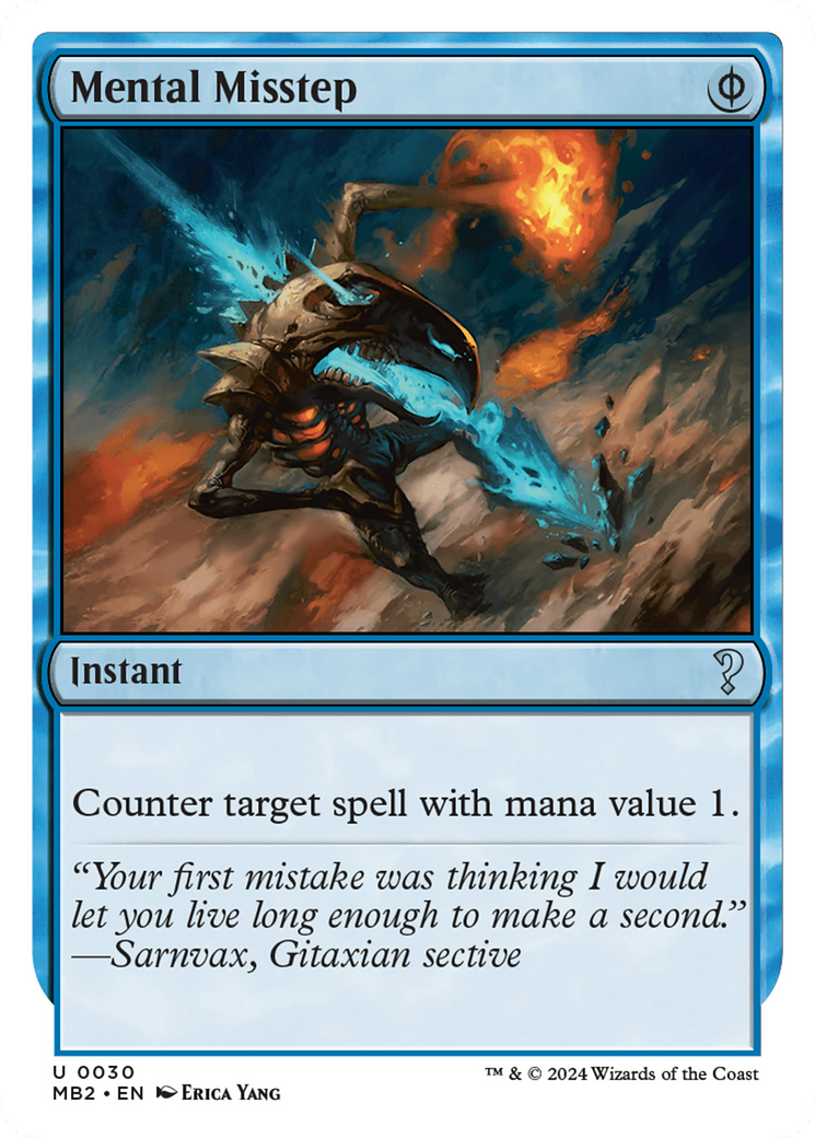 Mental Misstep (White Border) [Mystery Booster 2]-1