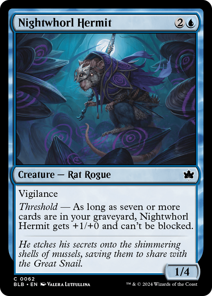 Nightwhorl Hermit [Bloomburrow]-1