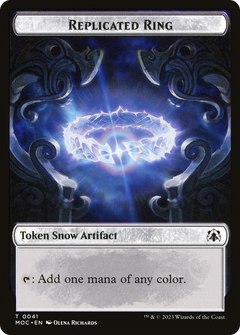 Replicated Ring (TMOC-041) - March of the Machine Commander Tokens: (snow)-1