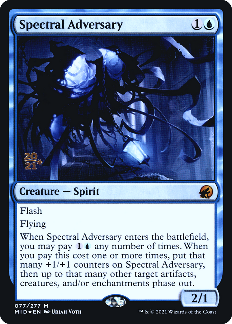 Spectral Adversary [Innistrad: Midnight Hunt Prerelease Promos]-1