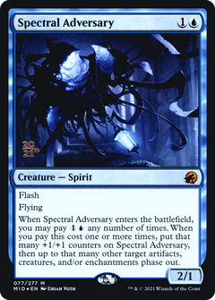 Spectral Adversary [Innistrad: Midnight Hunt Prerelease Promos]-1