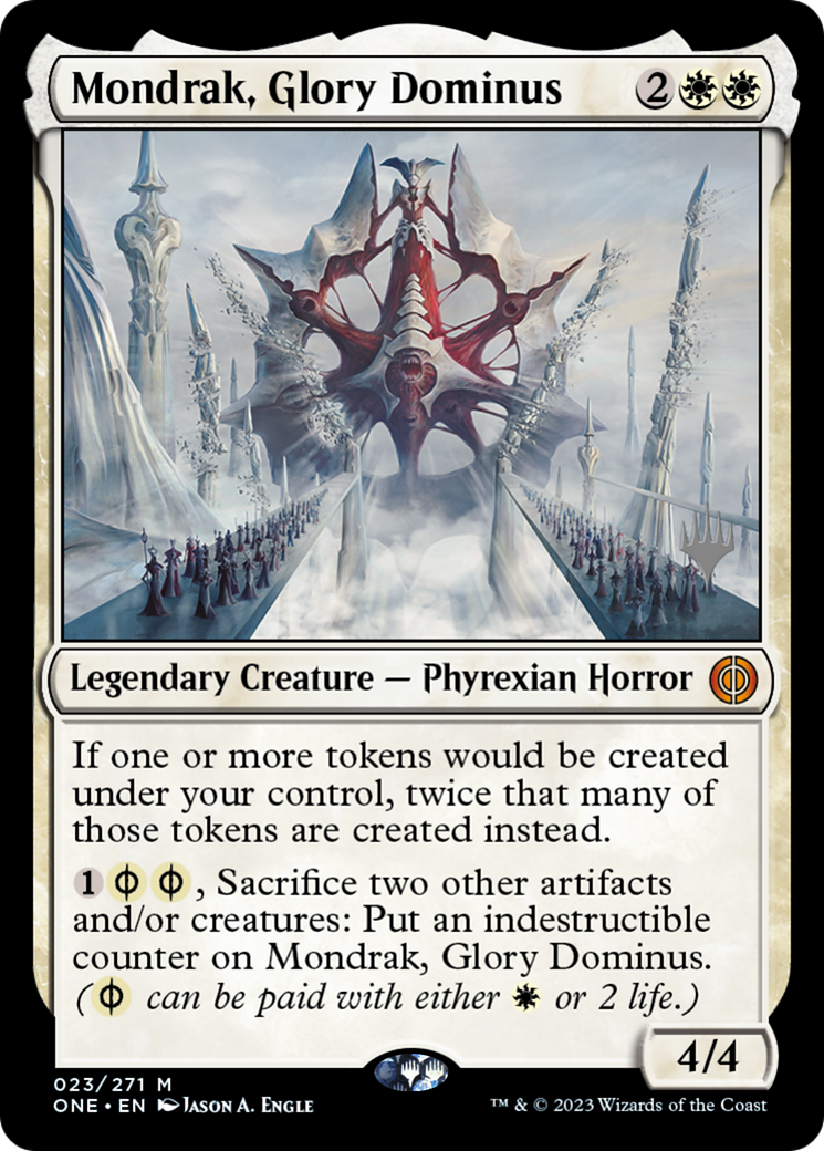 Mondrak, Glory Dominus (Promo Pack) [Phyrexia: All Will Be One Promos]-1