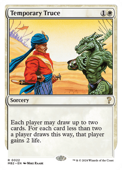 Temporary Truce (White Border) [Mystery Booster 2]-1