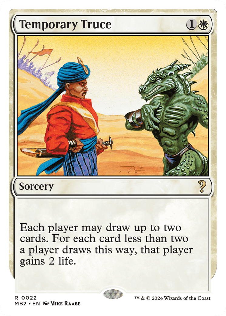 Temporary Truce (White Border) [Mystery Booster 2]-1