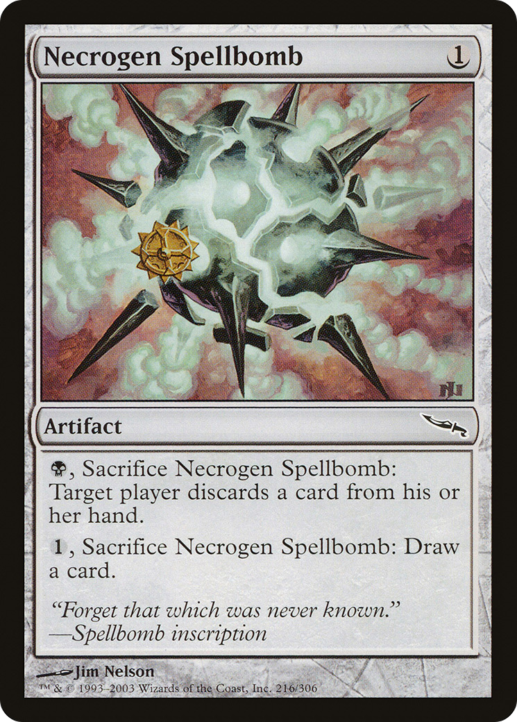 Necrogen Spellbomb [Mirrodin]-1