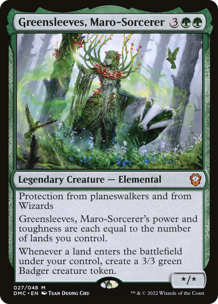 Greensleeves, Maro-Sorcerer [Dominaria United Commander]-1