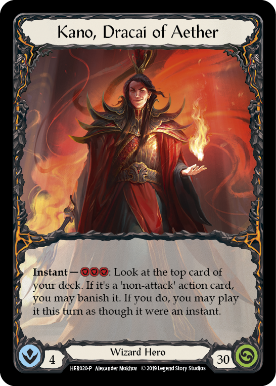 Kano, Dracai of Aether [HER020-P] (Promo)  1st Edition Rainbow Foil-1