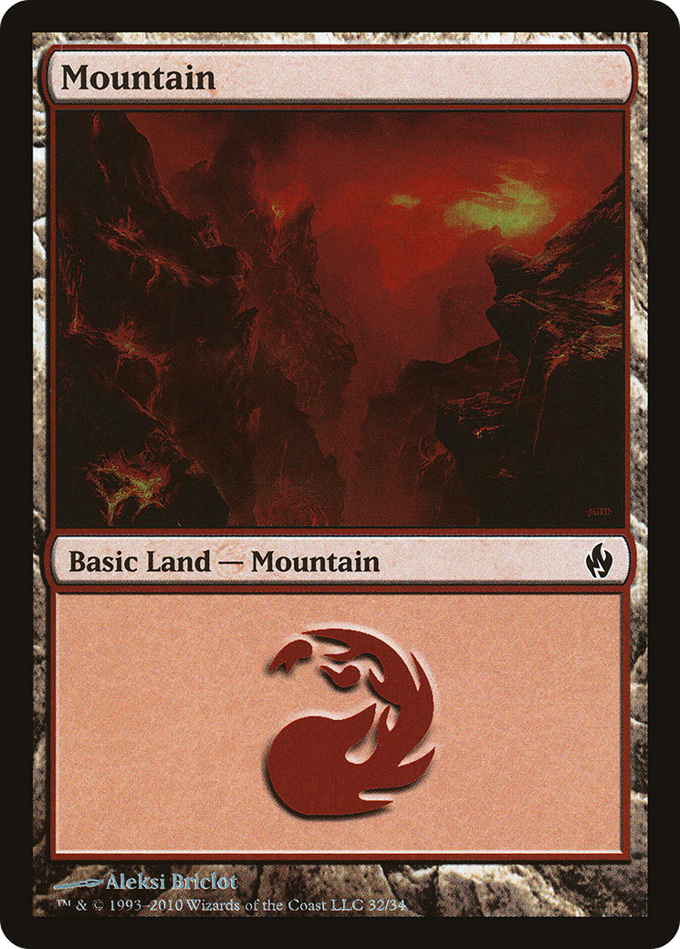 Mountain (32) [Premium Deck Series: Fire and Lightning]-1