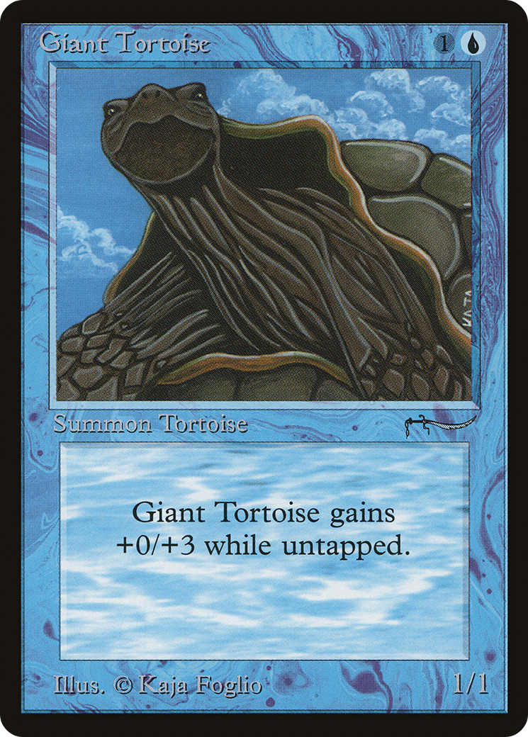 Giant Tortoise (Dark Mana Cost) [Arabian Nights]-1