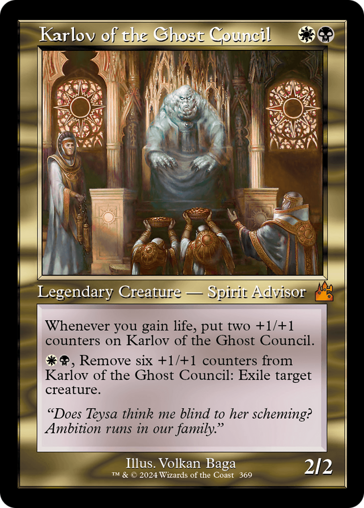 Karlov of the Ghost Council (Retro Frame) [Ravnica Remastered]-1