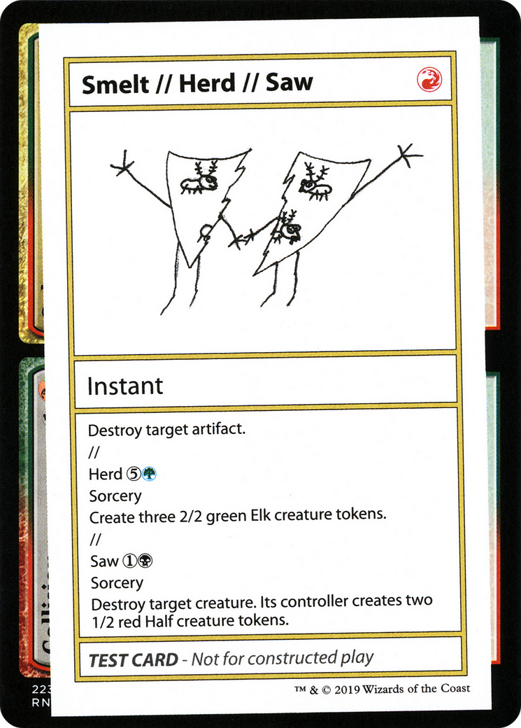 Smelt // Herd // Saw (2021 Edition) [Mystery Booster Playtest Cards]-1