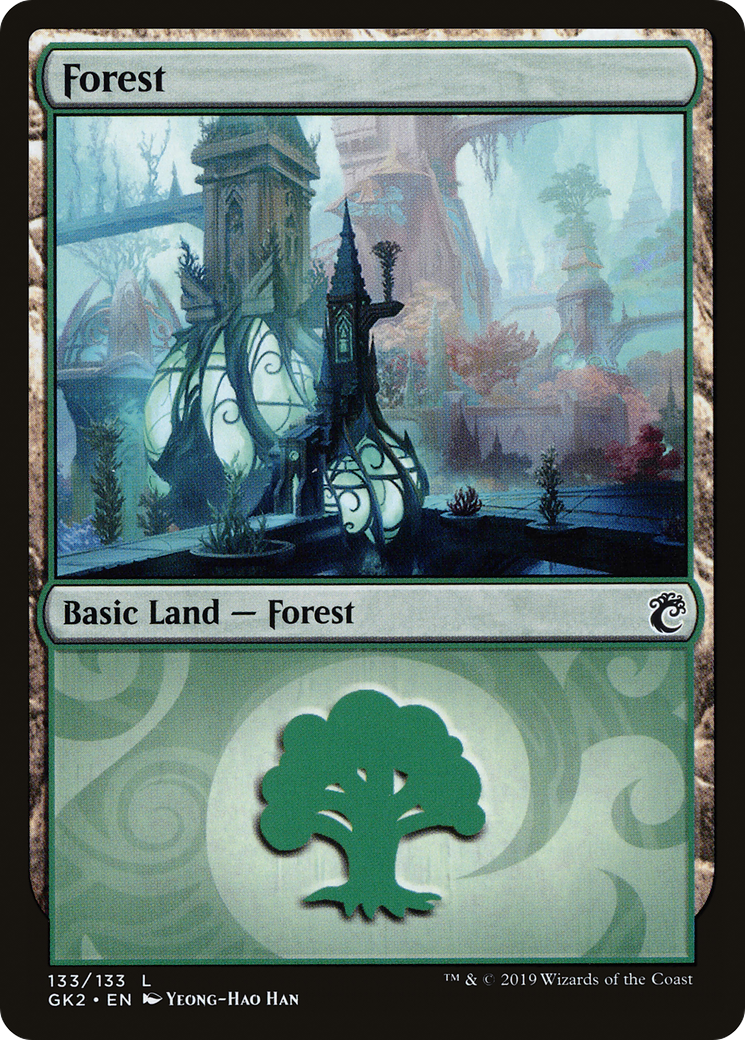 Forest (133) [Ravnica Allegiance Guild Kit]-1