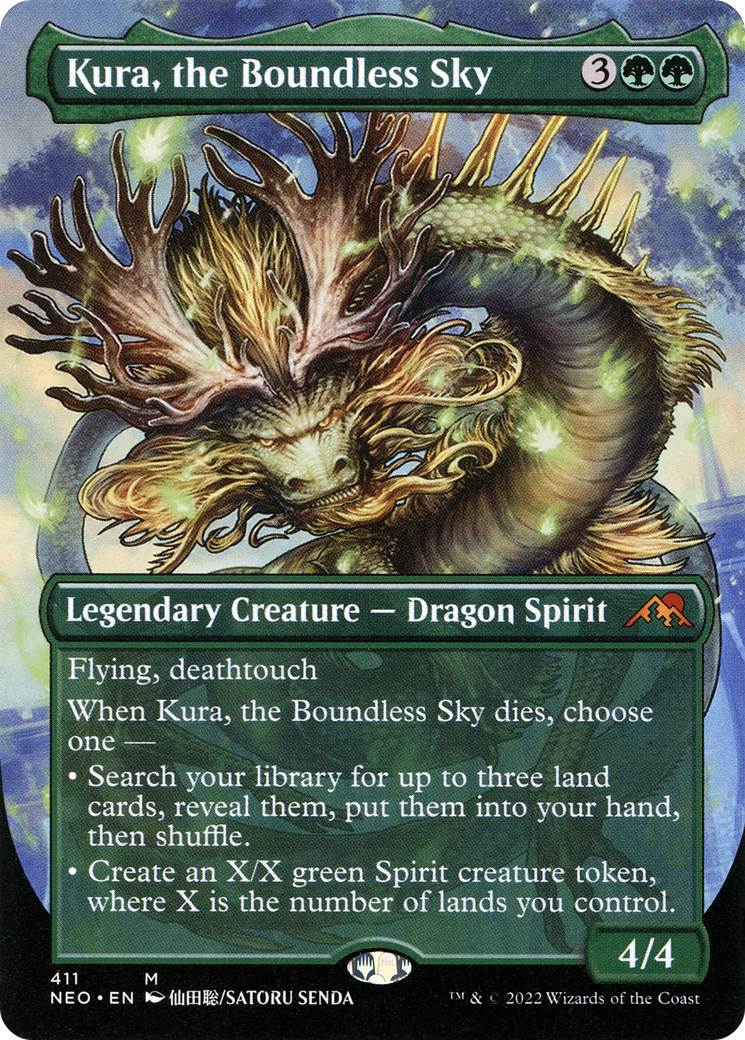 Kura, the Boundless Sky (Borderless Alternate Art) [Kamigawa: Neon Dynasty]-1