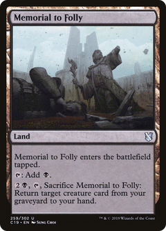 Memorial to Folly [Commander 2019]-1