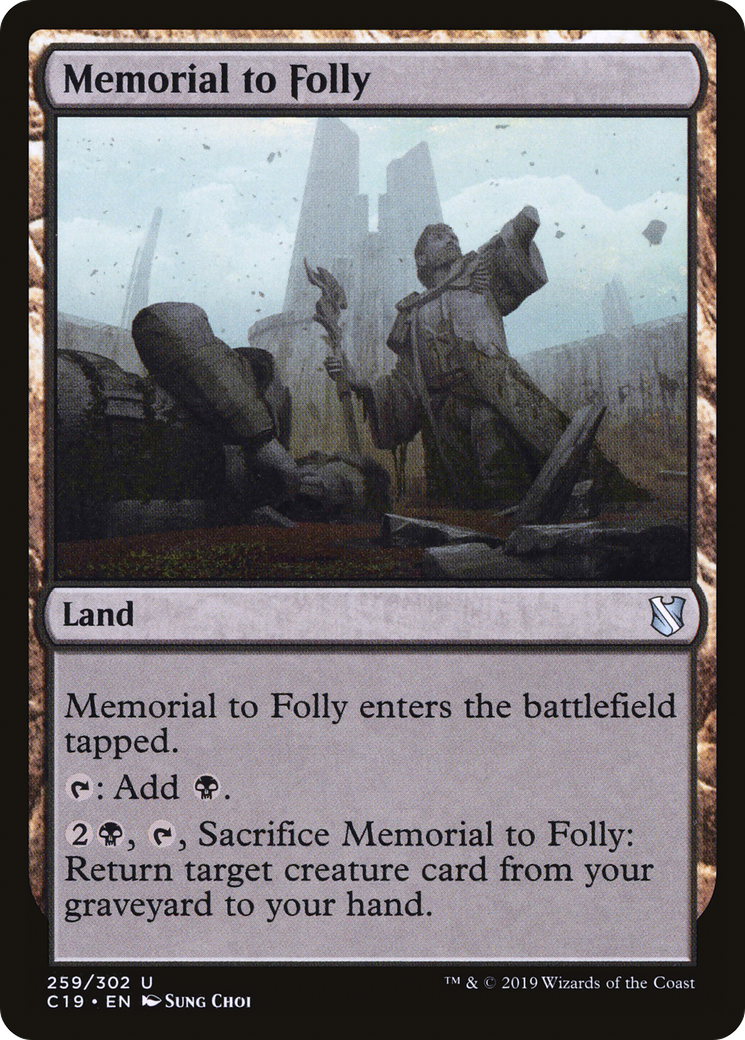 Memorial to Folly [Commander 2019]-1