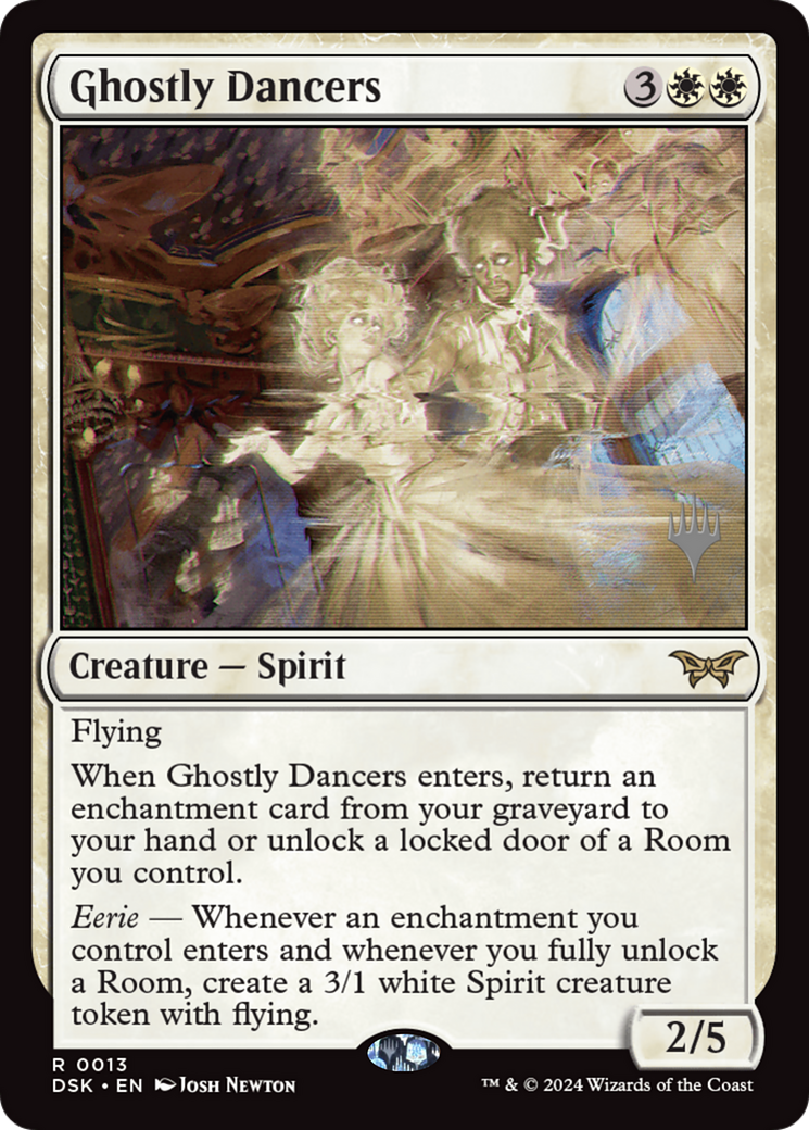 Ghostly Dancers (Promo Pack) [Duskmourn: House of Horror Promos]-1