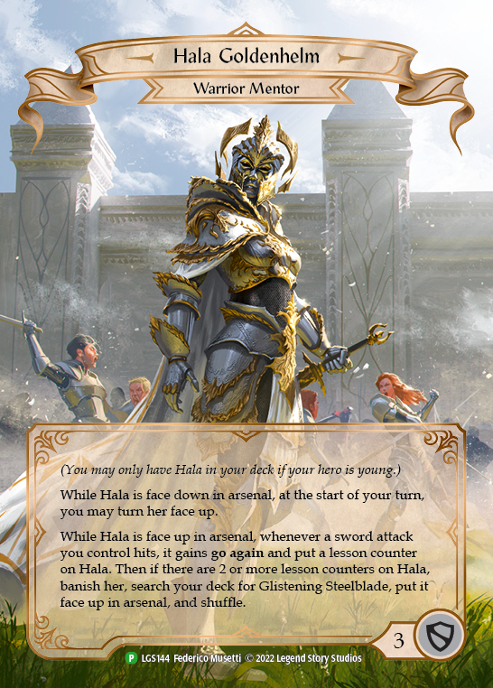 Hala Goldenhelm [LGS144] (Promo)  Rainbow Foil-1
