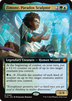 Zimone, Paradox Sculptor (Extended Art) (FDN-483) - Foundations: (Extended Art) Foil-1