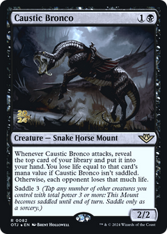 Caustic Bronco [Outlaws of Thunder Junction Prerelease Promos]-1