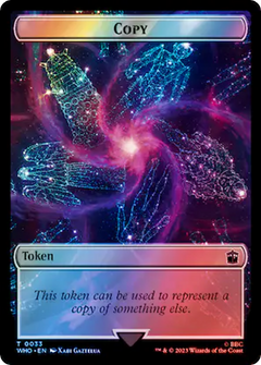 Copy // Clue (0054) Double-Sided Token (Surge Foil) [Doctor Who Tokens]-1
