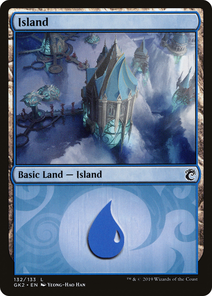 Island (132) [Ravnica Allegiance Guild Kit]-1