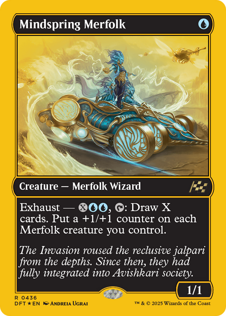 Mindspring Merfolk (First-Place Foil) [Aetherdrift]-1