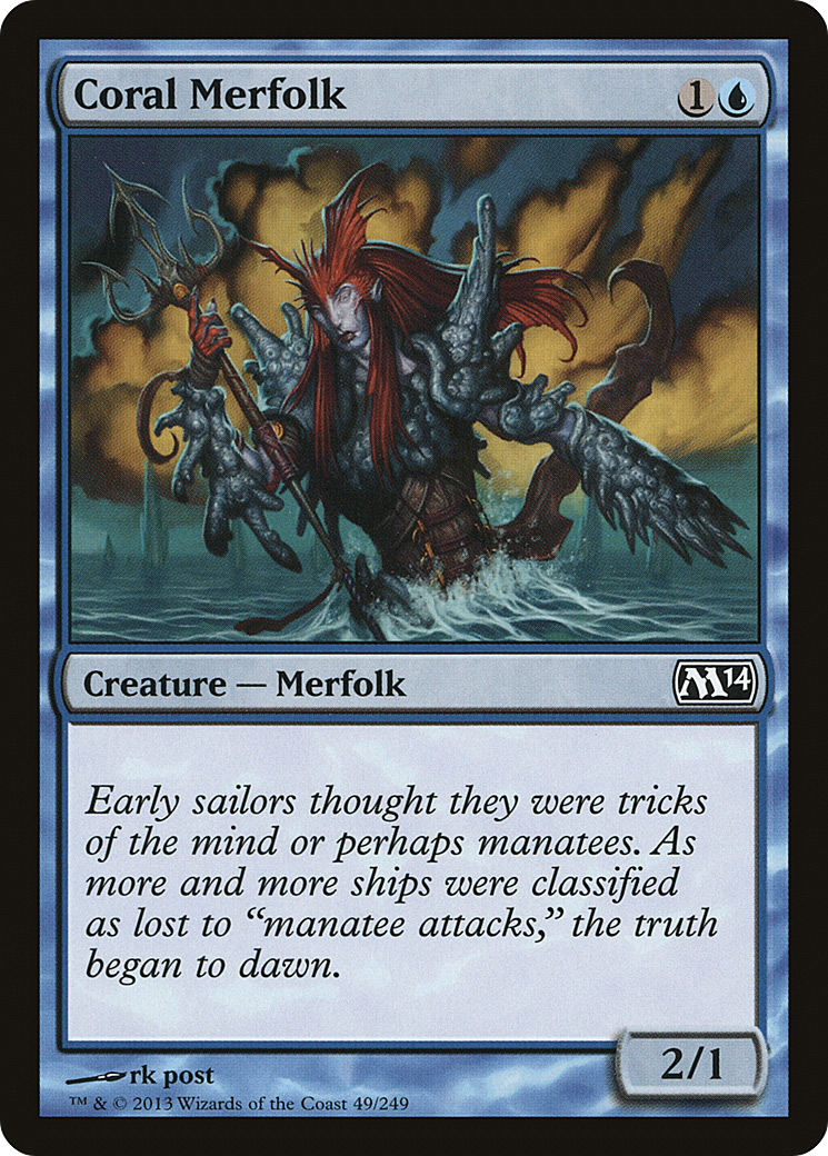 Coral Merfolk [Magic 2014]-1