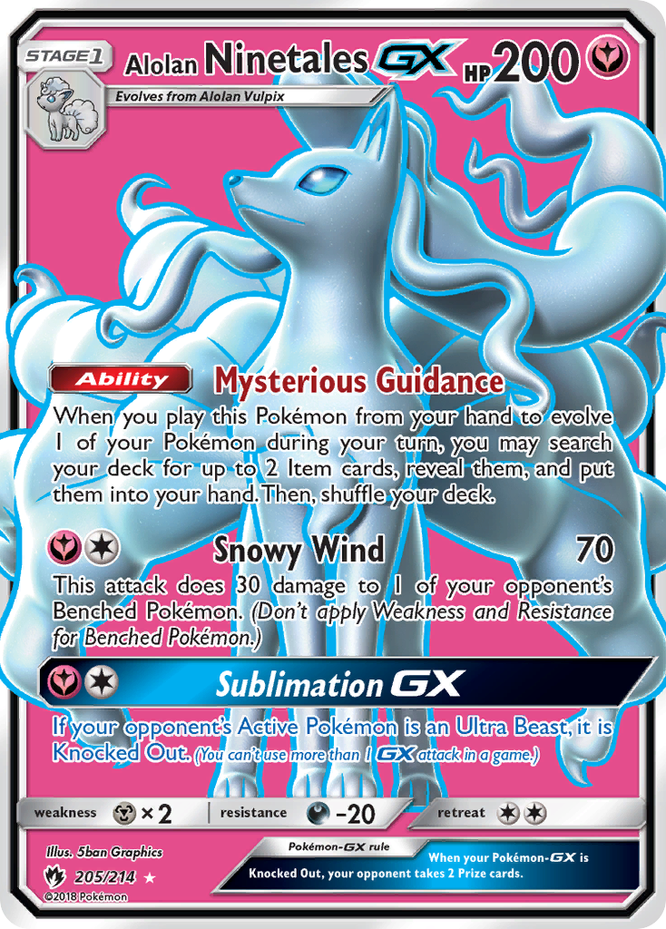 Alolan Ninetales GX (205/214) [Sun & Moon: Lost Thunder]-1