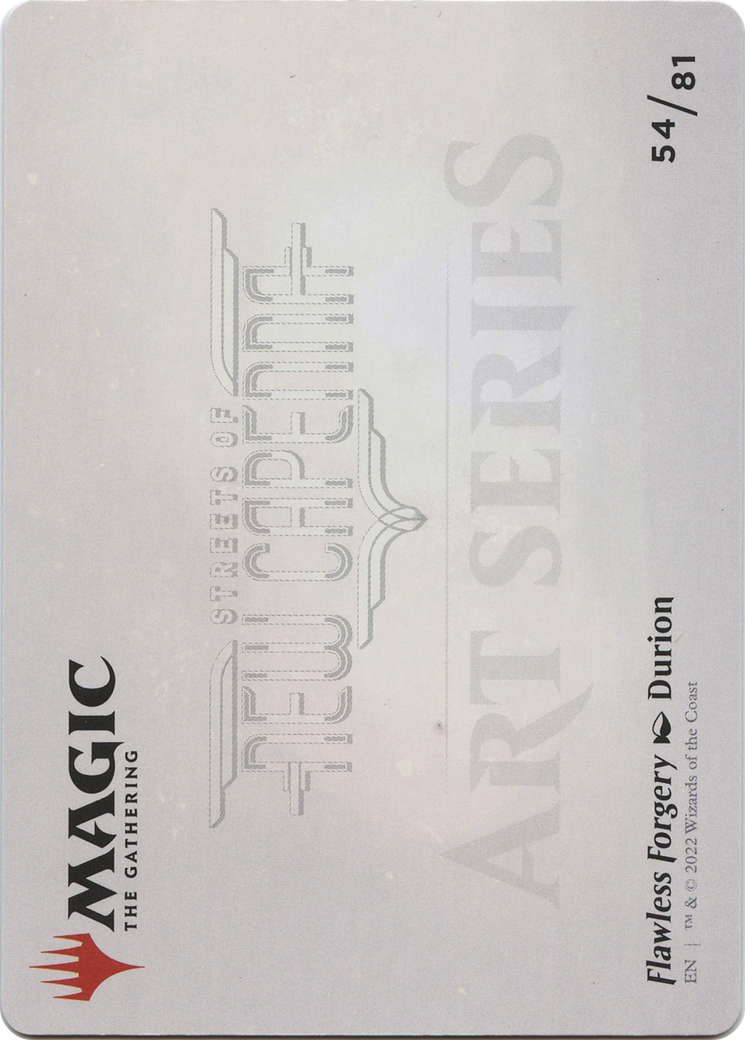 Flawless Forgery // Flawless Forgery (ASNC-054) - New Capenna Art Series (Borderless) Foil-2