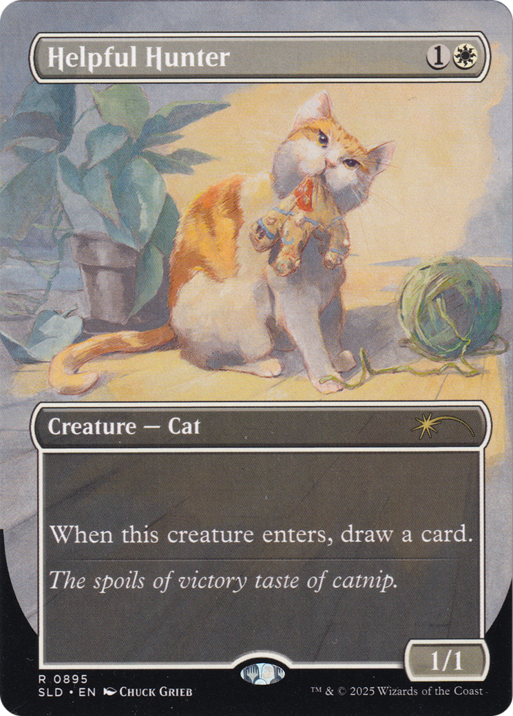 Helpful Hunter (SLD-895) - Secret Lair Drop (Borderless) Foil-1