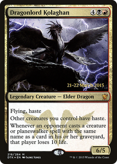 Dragonlord Kolaghan [Dragons of Tarkir Prerelease Promos]-1