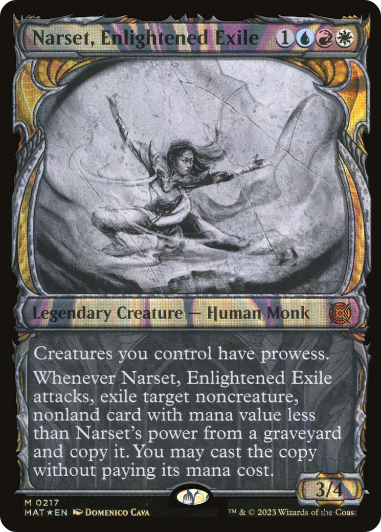 Narset, Enlightened Exile (Showcase Halo Foil) [March of the Machine: The Aftermath]-1