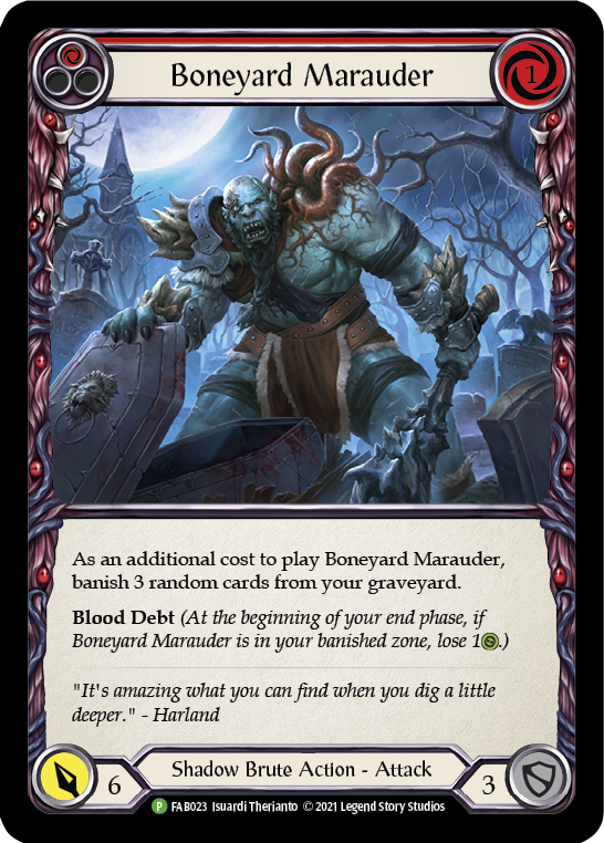 Boneyard Marauder (Red) [FAB023] (Promo)  Rainbow Foil-1