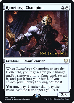 Runeforge Champion [Kaldheim Prerelease Promos]-1