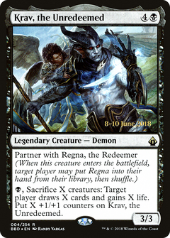 Krav, the Unredeemed [Battlebond Prerelease Promos]-1