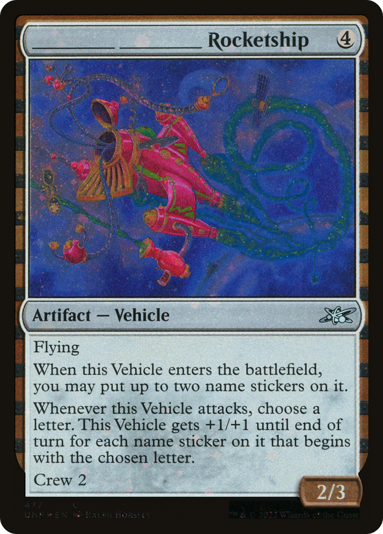 _______ _______ Rocketship (Galaxy Foil) (UNF-477) - Unfinity Foil-1