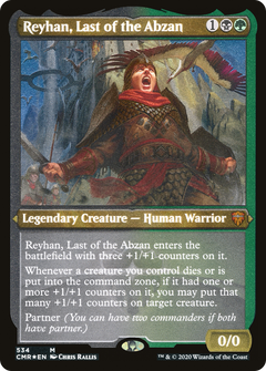 Reyhan, Last of the Abzan (Etched) [Commander Legends]-1