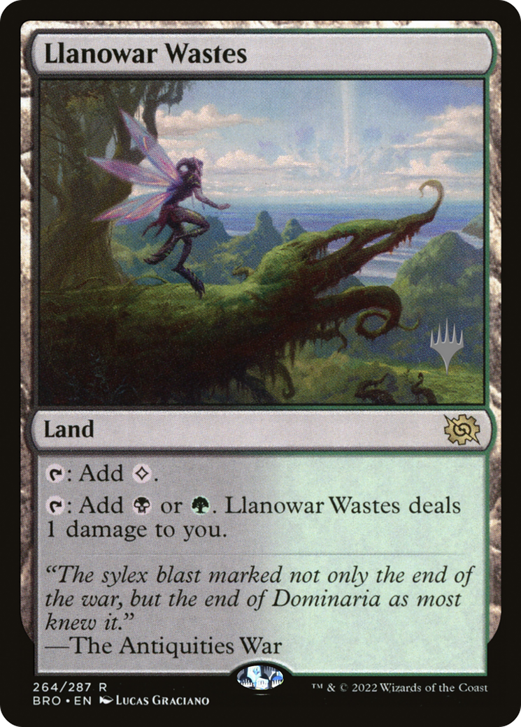 Llanowar Wastes (Promo Pack) [The Brothers' War Promos]-1