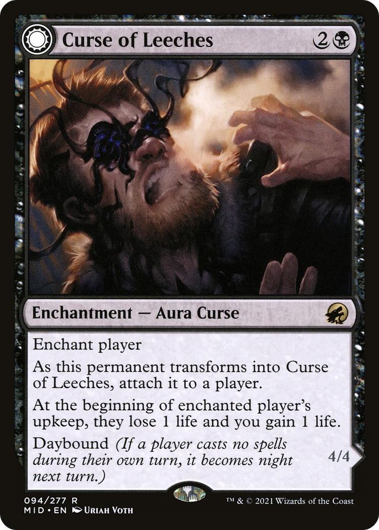 Curse of Leeches // Leeching Lurker [Innistrad: Midnight Hunt]-3