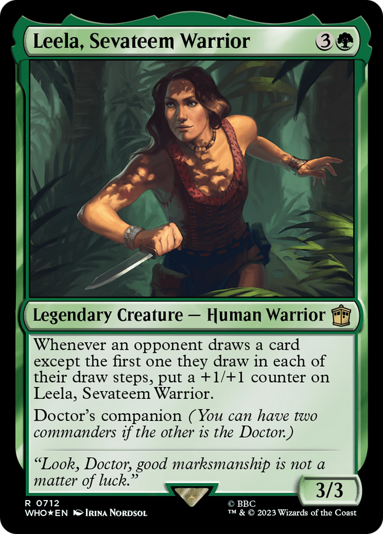 Leela, Sevateem Warrior (Surge Foil) [Doctor Who]-1