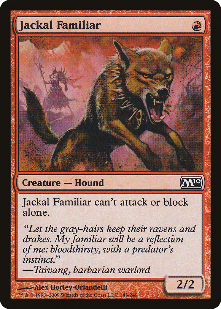 Jackal Familiar [Magic 2010]-1