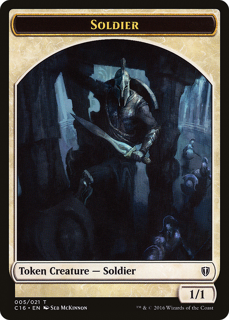 Soldier // Squid Double-Sided Token [Commander 2016 Tokens]-3
