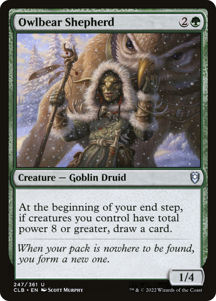 Owlbear Shepherd [Commander Legends: Battle for Baldur's Gate]-1