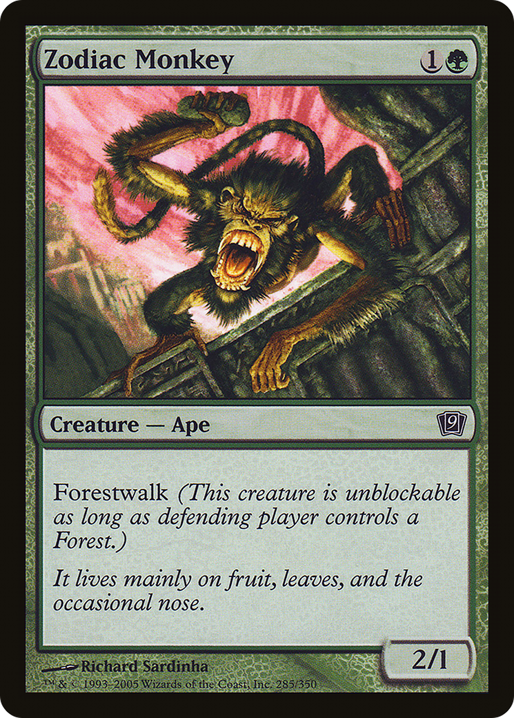 Zodiac Monkey (9ED-) - 9th Edition-1