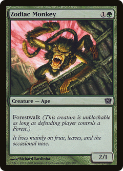 Zodiac Monkey (9ED-) - 9th Edition Foil-1
